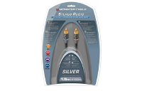 Monster: Silver Ultra High Performance Stereo audio kabel   1,5 meter