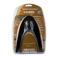 Monster: UltraHD Gold HDMI kabel met Ethernet   5 meter