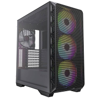 MONTECH AIR 903 MAX Midi tower PC behuizing Zwart 4 voorgeïnstalleerde LED ventilators