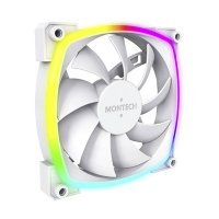 MONTECH AX120 PWM ARGB PC ventilator Wit (b x h x d) 120 x 120 x 25 mm