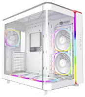 MONTECH KING 95 PRO Tempered Glass ARGB Midi tower PC behuizing Wit