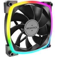 Montech RX120 PWM case fan 4 pin PWM + 3 pin ARGB