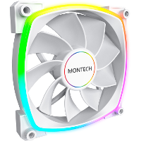 Montech RX140 PWM case fan 4 pin PWM + 3 pin ARGB
