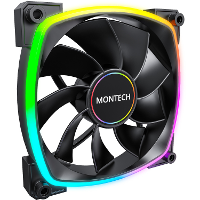 Montech RX140 PWM case fan 4 pin PWM + 3 pin ARGB