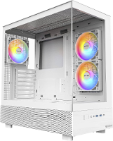 MONTECH XR Tempered Glass Midi tower PC behuizing Wit