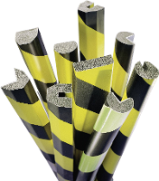 Moravia 422.27.977 Morion botsbescherming cirkel   oppervlakbescherming geel/zwart (l x b) 1000 mm x 40 mm