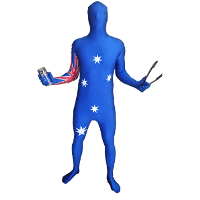 Verkleedkleding Originele morphsuit Australie