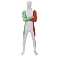 Verkleedkleding Originele morphsuit Italiaanse vlag