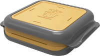 Morphy Mico ook toastie magnetrons servies oranje, Zwart 511647