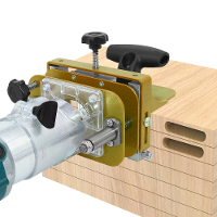 Mortiseerjig voor 65mm trimmachine 2 in 1 sleufbeugel onzichtbare bevestigingsmiddelen ponslocator lineaire rail houtbew
