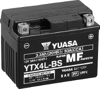 Motoraccu Yuasa Ytx4l Bs 12 V 3 Ah Geschikt Voor Model Motorfietsen, Quads, Jetski, Sneeuwscooters