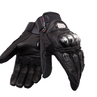 Motorcycle Driving Genuine Leather Full Finger Gloves Motocross Racing Pro Biker Mcs 06