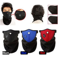 Motorcycle Half Face Mask Neoprene Winter Sport Cs Ski Cycling Neck Warm Unisex