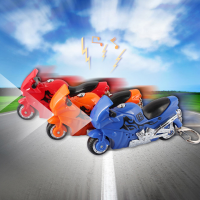 Motorcycle Luminous Sound Led Key Chain Cute Kid Toy