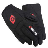 Motorcycle Motorbike Sports Full Finger Comfy Gloves Black Breathable