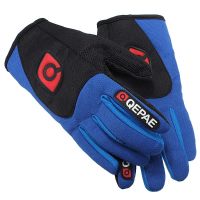 Motorcycle Motorbike Sports Full Finger Comfy Gloves Blue Breathable