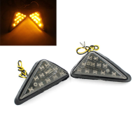 Motorcycle Motorbike Turn Signal Triangular Steering Lamp Amber