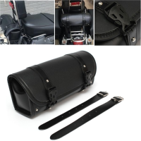 Motorcycle Saddlebag Storage Tool Pouch Roll Barrel Bag For Harley Davidson