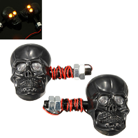 Motorcycle Skeleton Head Skull Turn Signal Light Indicator 12v 0.5W