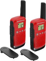 Motorola Solutions Motorola TALKABOUT T42 two way radio 16 channels Black Red TALKABOUT T42 rot PMR portofoon Set van 2 stuks