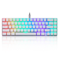 MOTOSPEED CK67 67 toetsen Bedraad Mechanisch Gaming Toetsenbord Longhua Schakelaar RGB achtergrondverlichting Type C Erg