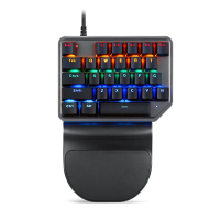 MOTOSPEED K27 27 toets bedrade mechanische gaming toetsenbord RGB achtergrondverlichting Ergonomie Eénhandig gaming toet