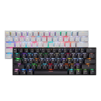MOTOSPEED SK62 61 Toetsen Tri mode Mechanisch Gaming Toetsenbord BT+2.4G+Bedraad RGB Verlicht Gaming Toetsenbord