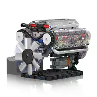 Mould King 10088 Technische Auto Bouwblok MOC Gemotoriseerde V8 Motor Model Brick Assembly Kit 535+PCS Uitstekende STEAM