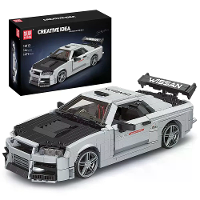 Mould King 10113 Technisch Auto Speelgoed De MOC Skyline R34 Sport Auto Model Bouwblok Assembleerkit 1471PCS Baksteen Se