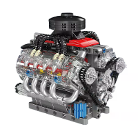 Mould King 10171 LSX454 V8 Motor Model DIY Assembleer Kit Gemotoriseerde Bouwblokken Uitstekende STEAM Wetenschap Onderw