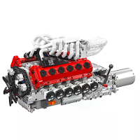 Mould King 10188 / 10209 / 10210 / 10213 / 10214 / 10227 / 10234 / 10250 Technisch Gemotoriseerde Sportauto Motor Bouwbl