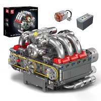 Mould King 10193 Technische Auto Gemotoriseerde Boxer Motor Bouwstenen Bouwpakket 609PCS Wetenschap Fysica Ontdekking Sp