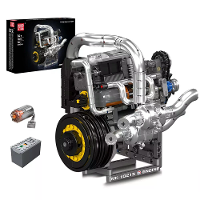 Mould King 10215 / 10216 / 10224 / 10225 / 10226 Technische Gemotoriseerde Valkyrie V12 / V8 FE Supercar Motor Bouwblok