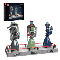 Mould King 10247 Raptor Rocket Engine Modelbouw Blok Technische Auto Motor Assemblage Steen Wetenschappelijke Ontdekking