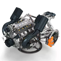 Mould King 10248 Technische JZK Hyper V8 Motor Model Bouwstenen Assemblage Kit Bouwspeelgoed Set voor Volwassenen