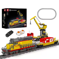 Mould King 12027 Technische trein Afstandsbediening EMD SD40 2 diesel locomotief modelbouw blok assembleer kit auto bric