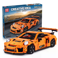 Mould King 13129 GT3 911 Raceauto Voertuigmodellen Technische Bouwsteen Blok Assemble Kit 1075PCS Wetenschappelijke Onde