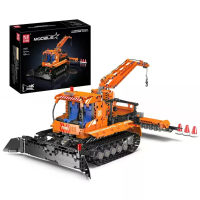 Mould King 17051 Sneeuwveld Voertuig Modellering Truck Bouwblok Bouwsteen Computer Kit voor Kinderen Verjaardagsgeschenk
