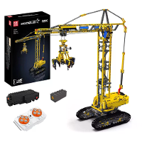 Mould King 17059 Technische Truck Speelgoed APP&RC Caterpillar Kraanmolen Model Bouwset Assembly Kit Compatibel Met 4204