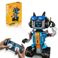 Mold King 150 15092 Slimme interactieve spraakbesturing Kleine Ster AI robot Bouwbloksteekset Wetenschapsonderwijs Speel