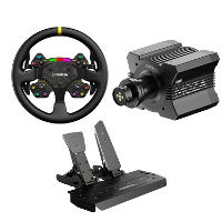 MOZA RS V2 stuurwiel + R12 V2 stuurbasis + SR P Pedal Set (Throttle + Brake) Bundel