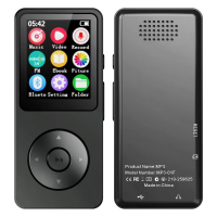 MP3 01F 32GB/64GB Bluetooth 5.0 MP3 speler met 1,8 inch scherm HiFi geluid 30 uur afspelen FM radio Voice Recorder E boe