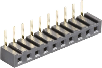MPE Garry Female header (standaard) Aantal rijen: 1 Aantal polen per rij: 10 159 1 010 0 NFX YS0 1 stuk(s)