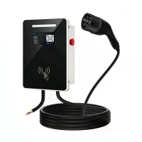 MRS 11KW 16A Oplaadstation voor EV WiFi APP Besturing EV Charger Type 2 met LCD scherm Bluetooth IP54 Plug en Play 5M ka