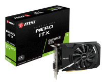 MSI Gaming Videokaart Nvidia GeForce GTX1650 Aero ITX Overclocked 4 GB GDDR5 RAM PCIe x16 HDMI, DisplayPort, DVI