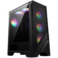 MSI MAG FORGE 120A AIRFLOW tower behuizing 2x USB A | RGB | Tempered Glass
