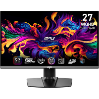 MSI MPG 271QRX QD OLED gaming monitor 360Hz, DisplayPort, HDMI, USB C, Adaptive Sync