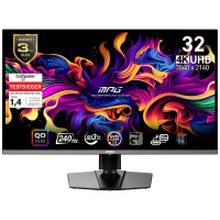 MSI MPG 321URXDE QD OLED Gaming monitor Energielabel G (A   G) 80 cm (31.5 Inch) 3840 x 2160 Pixel 16:9 0.03 Ms HDMI, DisplayPort, USB A, USB C,