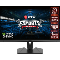 MSI Optix MAG274QRF QD gaming monitor 2x HDMI, 1x DisplayPort, 2x USB A 2.0, 1X USB B, 1x USB C, 165 Hz