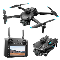 MSRC M33 MAX 5G WiFi FPV met 4,5 inch LCD scherm controller 720P HD dual camera servo gimbal 360° obstakelvermijding opt